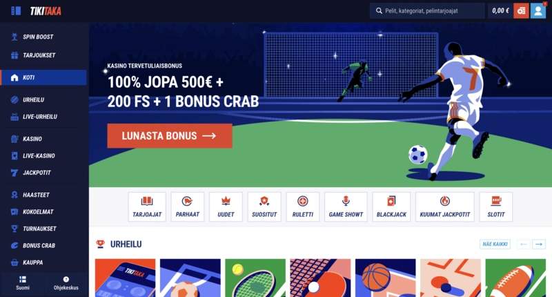 TikiTaka Homepage